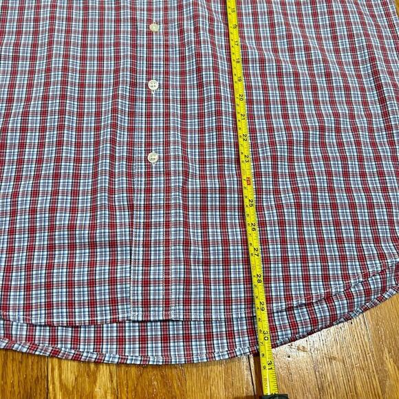 Vintage 90s Ralph Lauren Chaps Checkered Short Sleeve Shirt – Size Large - Picture 10 of 13